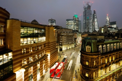 The No. 1 Poultry building, left, in the City of London