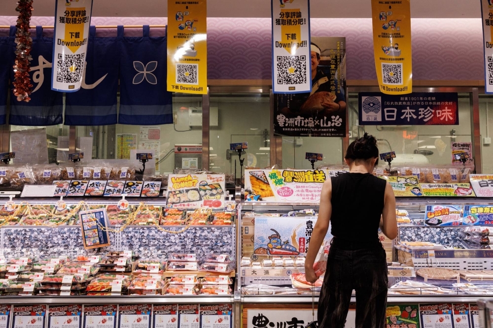 Japanese imports of seafood are seen at a supermarket in Hong Kong on July 12.