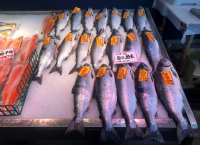 Russian salmon at a fish store in Nemuro, Hokkaido | Reuters