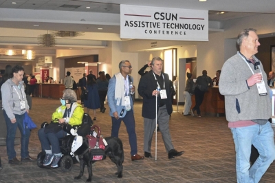 The CSUN Assistive Technology Conference, where the AI Suitcase was introduced, in Anaheim, California, in March