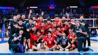 Japan had reached the semifinals of the Volleyball Nations League for the first time. | FIVB / via Kyodo