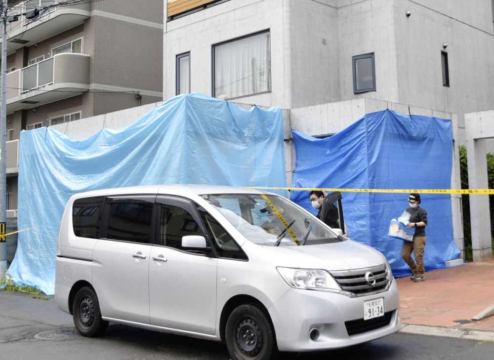 The Sapporo home where the severed head of a man was discovered Tuesday