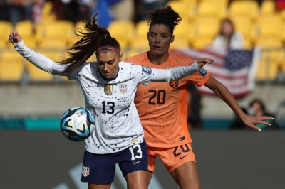 U.S. forward Alex Morgan (left) is one of several mothers competing during this year's Women's World Cup.