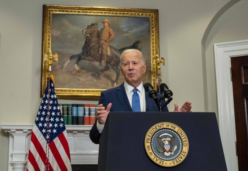 U.S. President Joe Biden in Washington on July 21. On Wednesday, Biden signed an executive order that will prohibit some new U.S. investment in China in sensitive technologies like computer chips, and require government notification in other technology sectors.