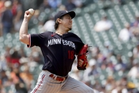 Twins starter Kenta Maeda pitches against the Tigers in Detroit on Aug. 10.  | USA TODAY / VIA REUTERS