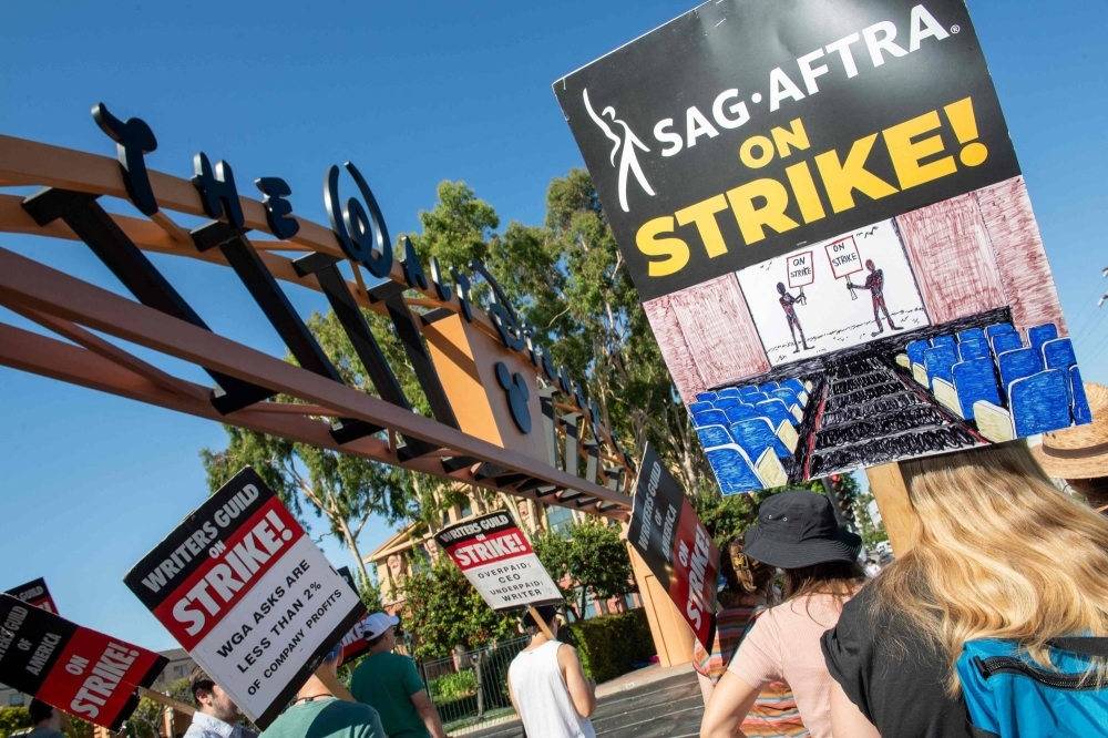 The Writers Guild of America went on strike on May 2 and was joined on the picket lines by members of the Screen Actors Guild on July 14, bringing most U.S. film and scripted television production to a halt.