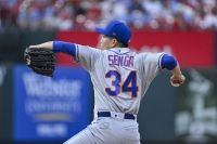 New York Mets starting pitcher Kodai Senga during the first inning of the team's win over the Cardinals at Busch Stadium in St. Louis.  | USA Today / via Reuters 