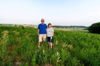 Susan and Jerry Stoefen’s land in Iowa sits in the path of a planned carbon dioxide pipeline the couple is working to stop. | Bloomberg