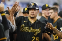 Yoshitomo Tsutsugo has played for the Rays, Dodgers and Pirates during his MLB career.  | USA TODAY / VIA REUTERS