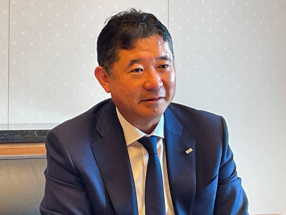 Kenya Koshimizu, senior executive at Mizuho Financial Group, speaks during an interview in Tokyo on Monday.