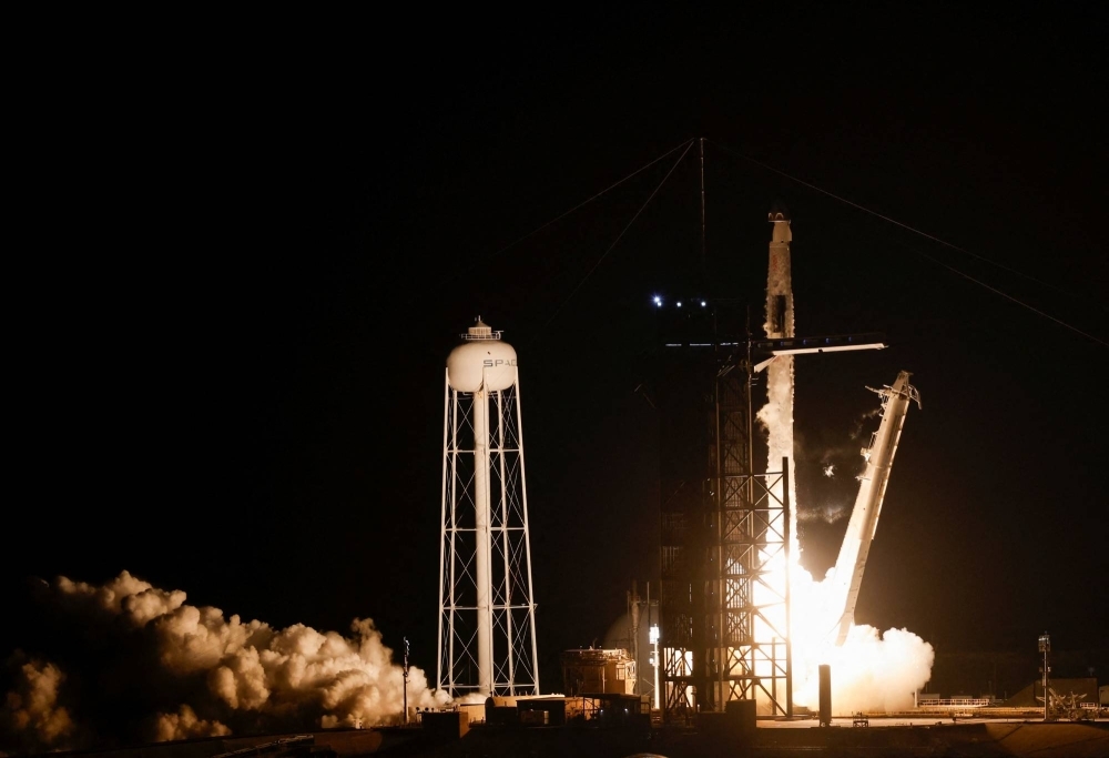 SpaceX's Crew Dragon blasts off Saturday morning carrying four astronauts to the International Space Station.