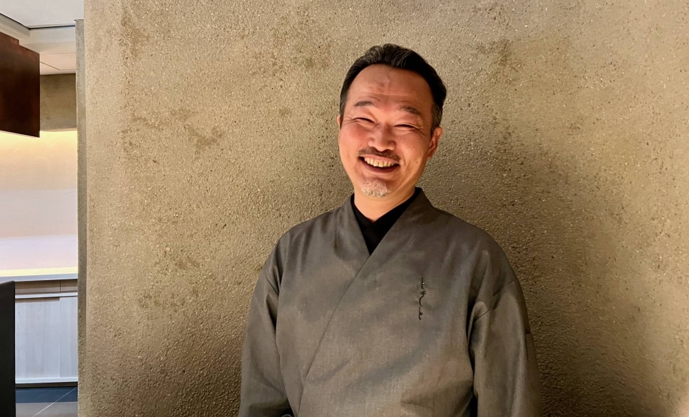 At Auberge Tokito, in the far western suburbs of Tokyo, executive chef-producer Yoshinori Ishii draws not only on his background in kaiseki (Japan’s multicourse traditional cuisine) but also his skills as a potter and artist.