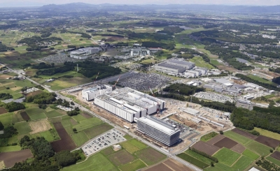 A Taiwan Semiconductor Manufacturing plant under construction in Kikuyo, Kumamoto Prefecture