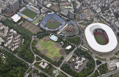 Tokyo's Meiji Jingu Gaien area, which includes two historic sports venues and an iconic tree-lined avenue in one of the city's greenest neighborhoods
