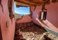 A damaged room in the village of Tansghart in Morocco's Asni area | REUTERS