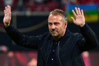 Hansi Flick, seen in September 2022, was fired as Germany's national team coach on Sunday. | AFP-JIJI