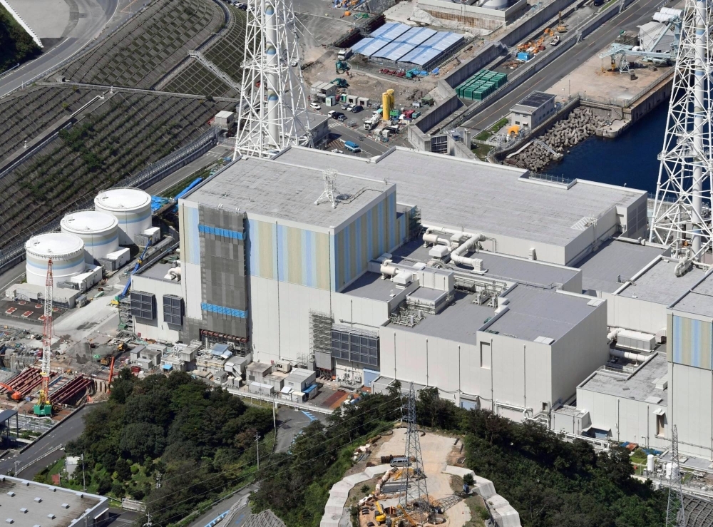 The No. 2 reactor of Chugoku Electric Power's Shimane nuclear plant in Matsue, Shimane Prefecture, in September 2021