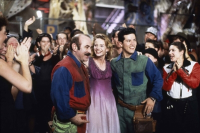 Bob Hoskins and John Leguizamo star as Mario and Luigi in 1993’s “Super Mario Bros.,” the first big-budget, big-screen attempt at a video game adaptation.