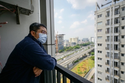 Asep Muizudin Muhamad Darmini was recently discharged from a hospital in Jakarta after being treated for a respiratory illness caused by the city's air pollution.