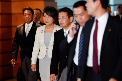 New Foreign Minister Yoko Kamikawa is seen in formal attire to attend an attestation ceremony after a Cabinet reshuffle in Tokyo on Wednesday.