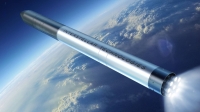 A rendering of Interstellar Technologies' rocket, Zero, expected to be fueled by liquefied biomethane produced by Air Water | Courtesy of Interstellar Technologies / via Kyodo
