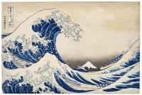 An ukiyo-e print of Katsushika Hokusai's "The Great Wave off Kanagawa" that was sold at the New York-based auction house Christie's. | Christie's / via Kyodo