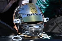 Mercedes driver Lewis Hamilton's helmet | Dan Orlowitz
