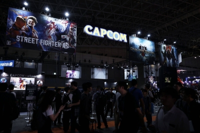 The Capcom booth at the Tokyo Game Show in Chiba last week