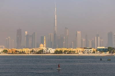 The Jumeirah Beach district of Dubai, United Arab Emirates. San Francisco-based Vesta wants to dump ground-up olivine on beaches and into seawater in an attempt to speed up the ocean’s natural ability to remove carbon dioxide.