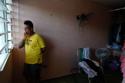 Victor Salinas, who was recruited to travel to Russia in a military support role but eventually changed his mind, at his home near Havana on Sept. 12. 