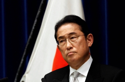 Prime Minister Fumio Kishida attends a news conference after his Cabinet reshuffle in Tokyo on Sept. 13.
