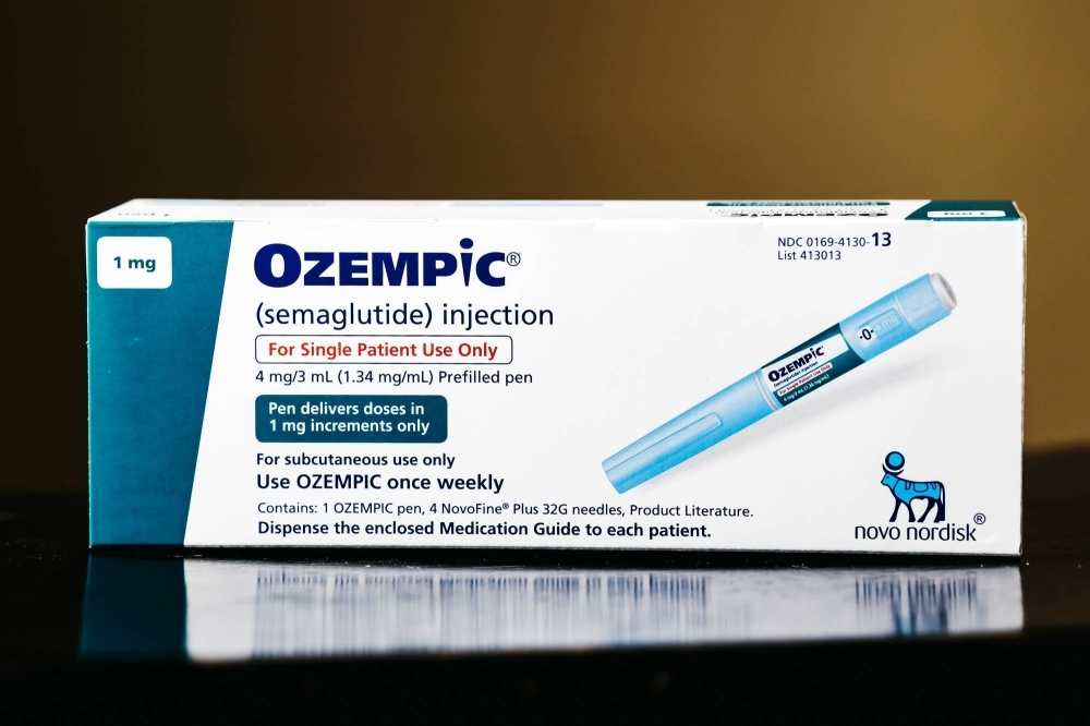 A prescription injector for Ozempic, a weight loss drug 