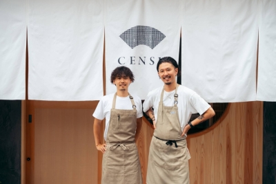 Fumiyuki Kinsu (left) and Shun Sato are the driving forces behind Censu's wine-loving approach to Japanese cuisine.