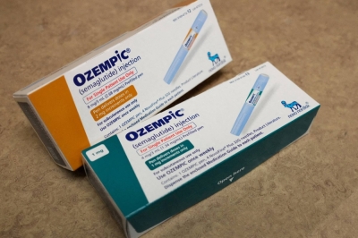 Boxes of Ozempic, a semaglutide injection drug made by Novo Nordisk