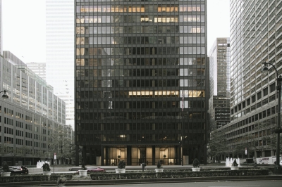 The Seagram Building in New York on April 24. Three years into a mass workplace experiment, we are beginning to understand more about how work from home is reshaping workers’ lives and the economy.