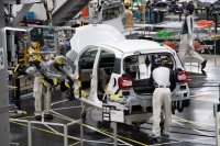Toyota has suspended operations at six domestic plants following a blast at a factory run by one of its component suppliers. | Bloomberg