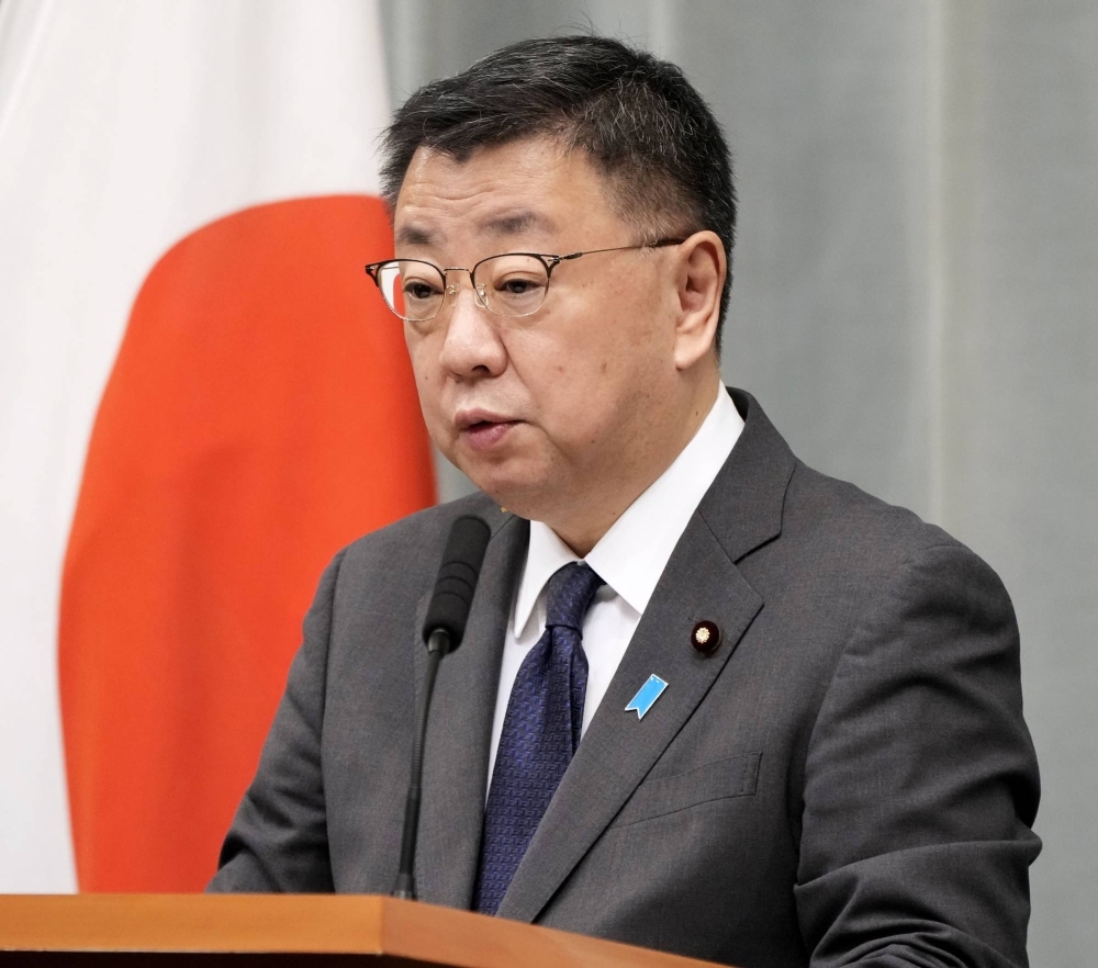 Chief Cabinet Secretary Hirokazu Matsuno says China has formally arrested a Japanese businessman detained earlier this year.