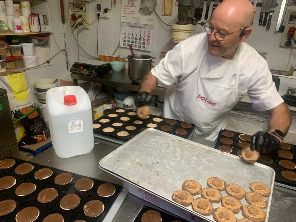 Pedro Fernandez, a baker who said that managing the water shortage has become a job of its own, at work in Pozoblanco, Spain in September 2023