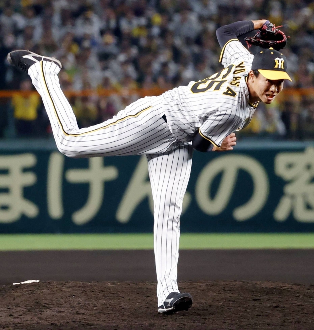 Tigers reliever Atsuki Yuasa needed just one pitch to make a major impact in Game 4 of the Japan Series. 