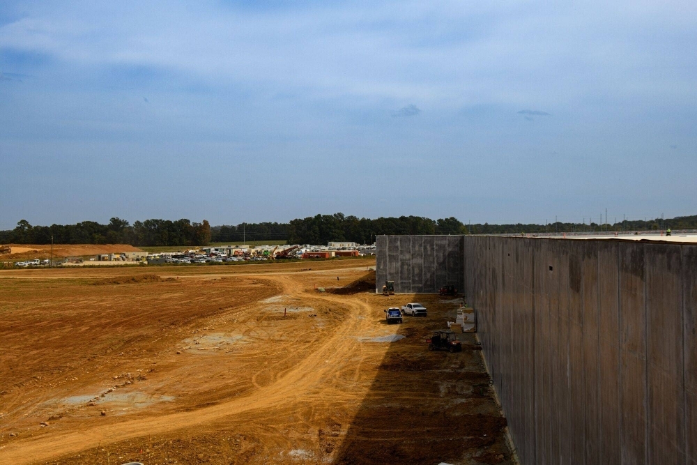 A First Solar manufacturing facility under construction in Trinity, Alabama
