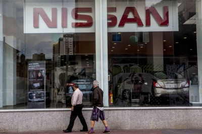 A Nissan auto dealership in the Botafogo neighborhood of Rio de Janeiro, Brazil. The firm hopes to more than double its market share in Brazil, to 7% from the current 3.4% in 2026.