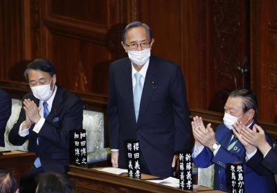 Hiroyuki Hosoda is elected as Lower House Speaker in November 2021.