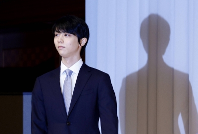 Yuzuru Hanyu, seen in July last year, announced his divorce Friday, saying in a statement that his partner and their respective family members and associates have been targeted in stalking incidents, slander, and unauthorized coverage attempts by various media outlets publishing reports based on such acts.