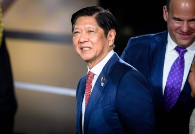 Philippines President Ferdinand Marcos Jr. arrives for the leaders and spouses dinner during the Asia-Pacific Economic Cooperation summit in San Francisco on Thursday.