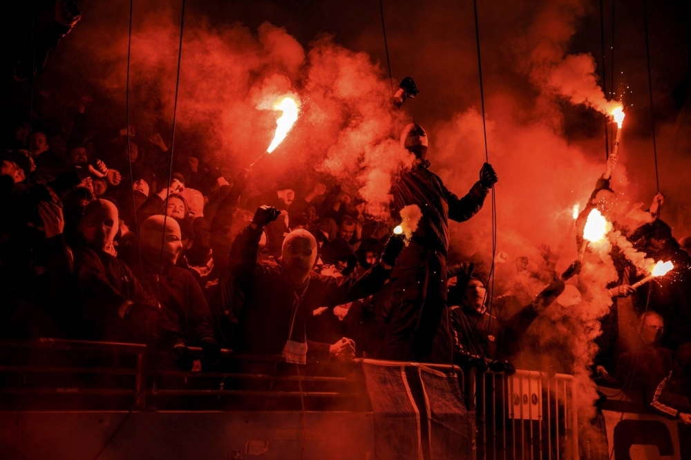 Fans of the Malmo soccer team during a match against Elfsborg at the Eleda stadium in Malmo, Sweden, on Nov. 12. While most of Europe’s leagues engage in a Sisyphean quest to source as much money as possible, Sweden has chosen a different model. But its rewards come with risk.