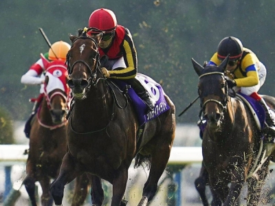 Liberty Island claims victory in the Shuka Sho race at Kyoto Racecourse on Oct. 15, completing Japan’s Triple Tiara of top races for fillies.
