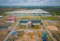 Cambodia’s Han Seng power plant in Oddar Meanchey, part of China’s Belt & Road initiative, is dormant as construction delays push the site past its deadline to be online. | ANTON L. DELGADO
