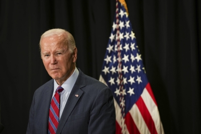 U.S. President Joe Biden delivers remarks at a news conference in Nantucket, Massachusetts, on Friday. Biden will not attend a major United Nations climate summit that begins Thursday in Dubai.