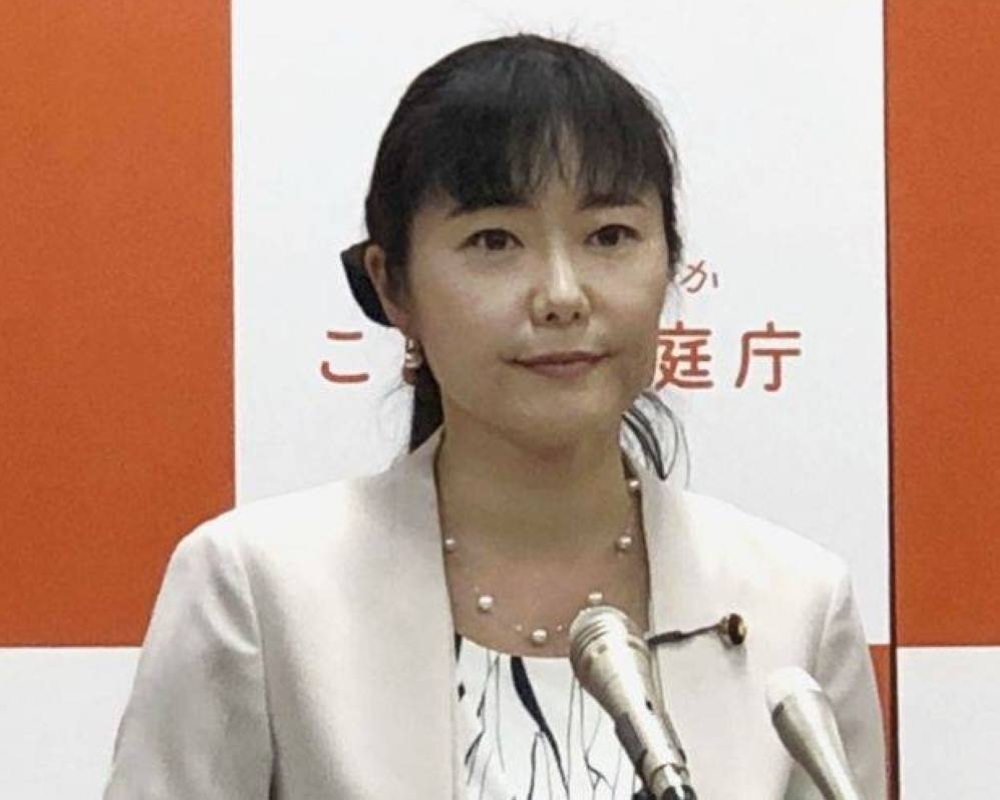 Ayuko Kato, minister in charge of child policies. A group of children of Jehovah’s Witnesses have submitted a report to the Child and Family Agency detailing sexual abuse.