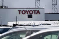 Toyota posted record October global sales and production on strong demand for its cars in North America and Europe. | Bloomberg